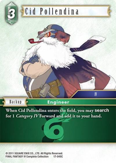Cid Pollendina 17-049C Rebellion's Call Final Fantasy card