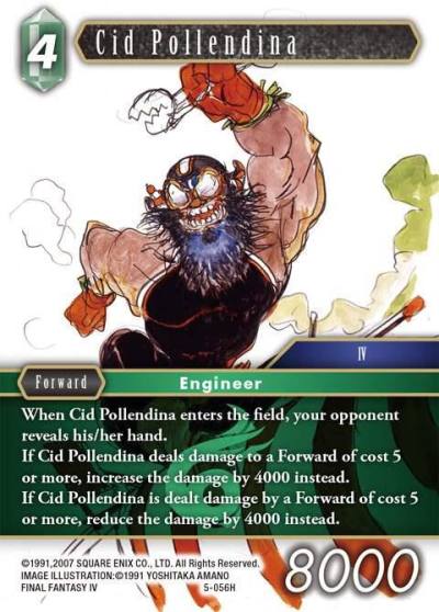 Cid Pollendina 5-056H Opus V Final Fantasy card