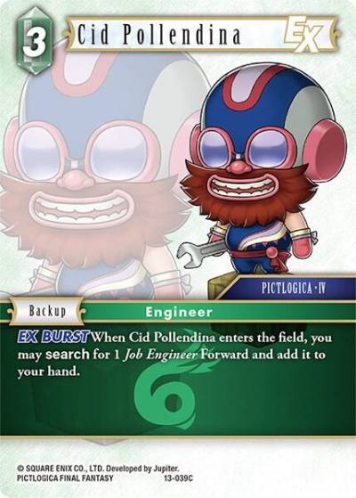 Cid Pollendina EX 13-039C Opus XIII: Crystal Radiance Final Fantasy card