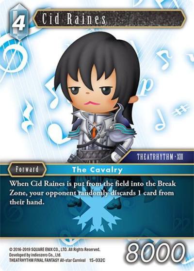 Cid Raines 15-032C Crystal Dominion Final Fantasy card
