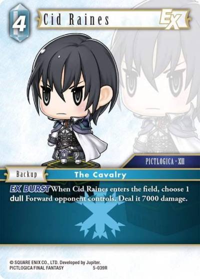 Cid Raines EX 5-039R Opus V Final Fantasy card