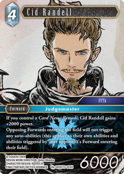 Cid Randell Re-041H/13-022H Legacy Collection Final Fantasy card