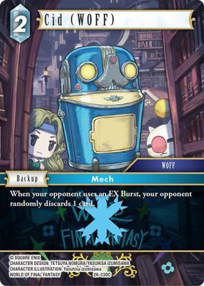 Cid WOFF 26-030C Gunslinger in the abyss Final Fantasy card