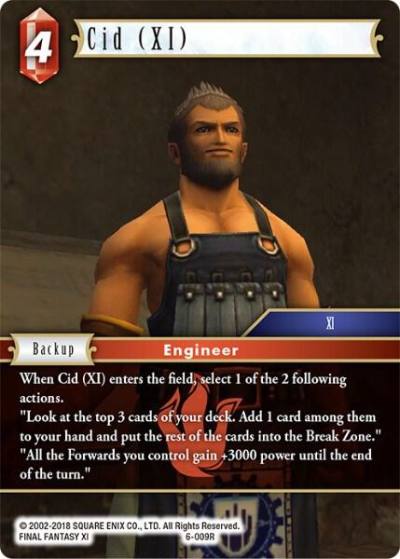 Cid XI 6-009R Opus VI Final Fantasy card
