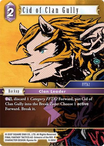 Cid of Clan Gully 9-085C Opus IX Final Fantasy card