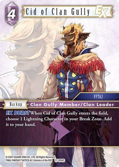 Cid of Clan Gully EX 17-094C Rebellion's Call Final Fantasy card