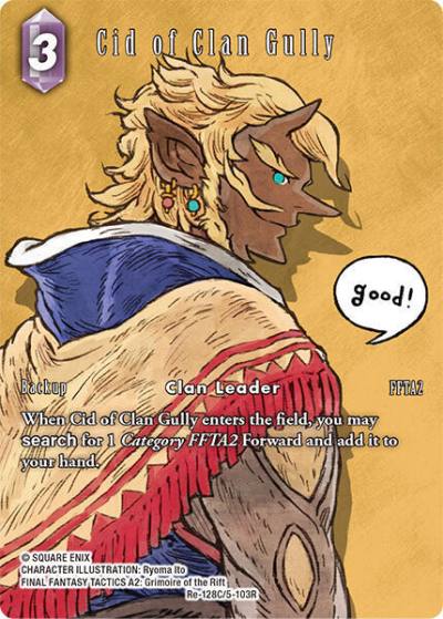 Cid of Clan Gully Full Art Re-128C/5-103R Legacy Collection Final Fantasy card