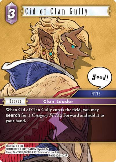 Cid of Clan Gully Re-128C/5-103R Legacy Collection Final Fantasy card