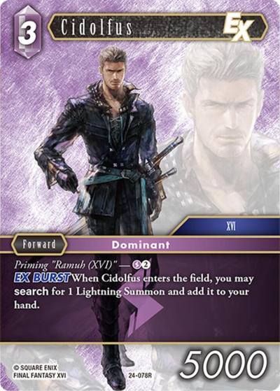 Cidolfus 24-078R Hidden Legends Final Fantasy card