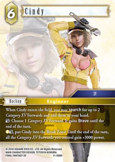 Cindy 11-069H Opus XI Final Fantasy card