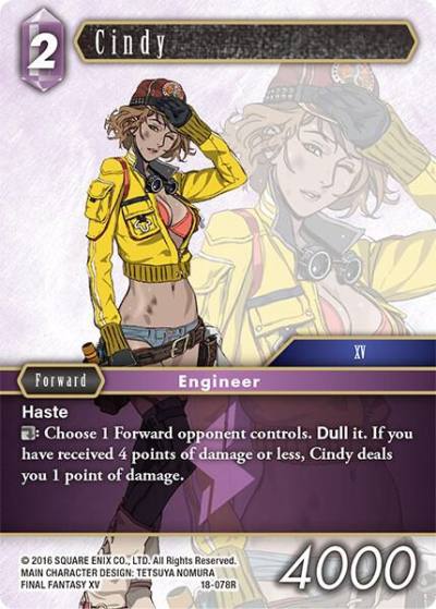 Cindy 18-078R Resurgence of Power Final Fantasy card