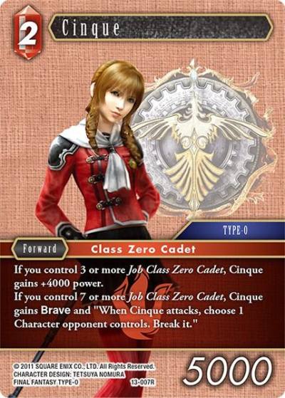 Cinque 13-007R Opus XIII: Crystal Radiance Final Fantasy card