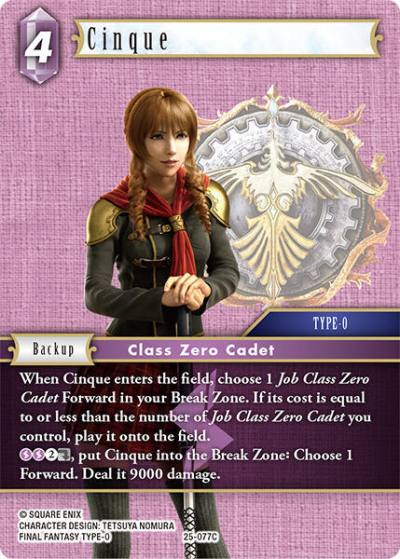 Cinque 25-077C Tears of the Planet Final Fantasy card