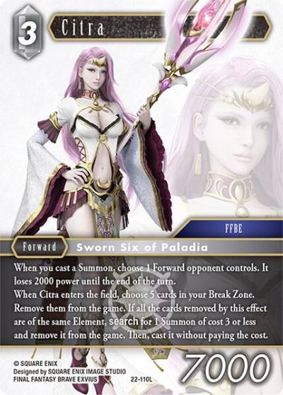 Citra 22-110L Hidden Hope Final Fantasy card