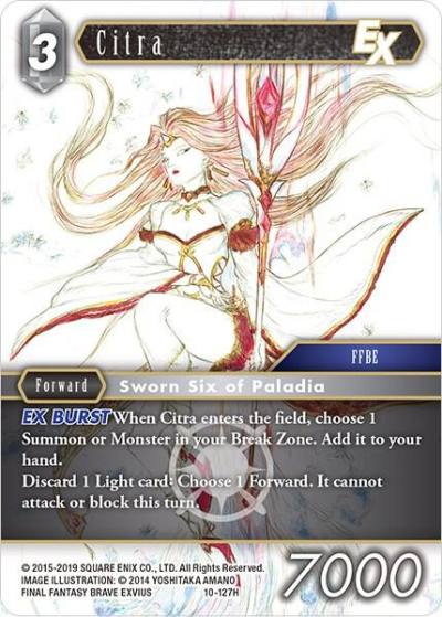 Citra EX 10-127H Opus X Final Fantasy card