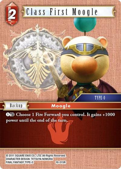 Class First Moogle 10-015R Opus X Final Fantasy card