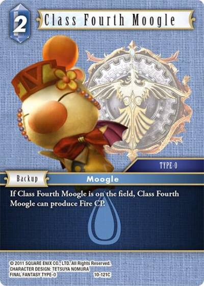 Class Fourth Moogle 10-121C Opus X Final Fantasy card