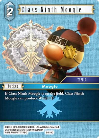 Class Ninth Moogle 9-033C Opus IX Final Fantasy card