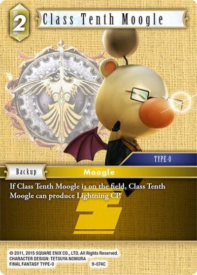 Class Tenth Moogle 9-074C Opus IX Final Fantasy card