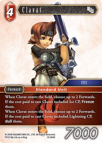 Clavat 13-004C Opus XIII: Crystal Radiance Final Fantasy card