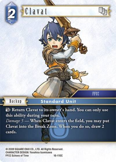 Clavat 16-110C Emissaries of Light Final Fantasy card
