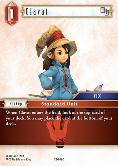 Clavat 22-008C Hidden Hope Final Fantasy card