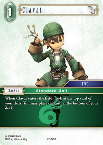 Clavat 22-043C Hidden Hope Final Fantasy card