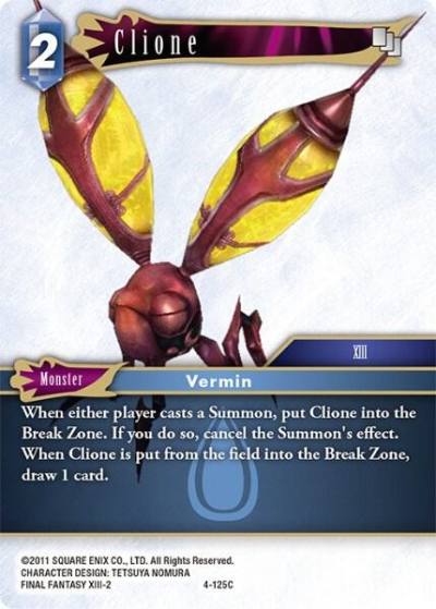Clione 4-125C Opus IV Final Fantasy card