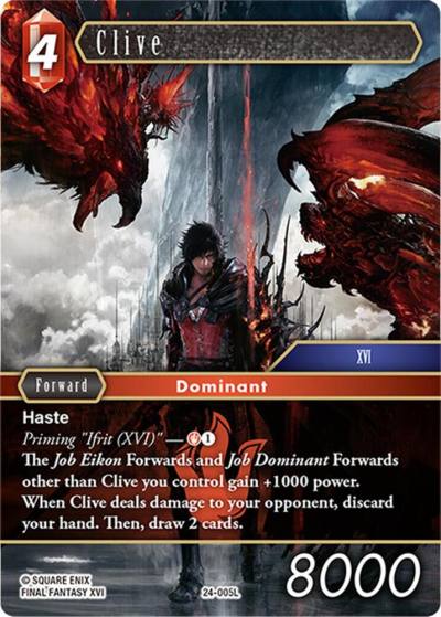 Clive 24-005L Hidden Legends Final Fantasy card
