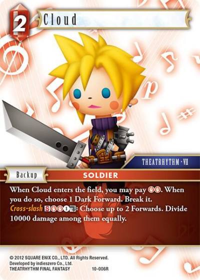 Cloud 10-006R Opus X Final Fantasy card