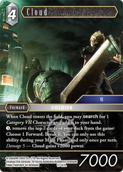 Cloud 11-127L Opus XI Final Fantasy card