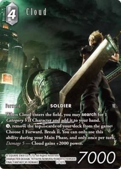 Cloud Full Art 11-127L Opus XI Final Fantasy card