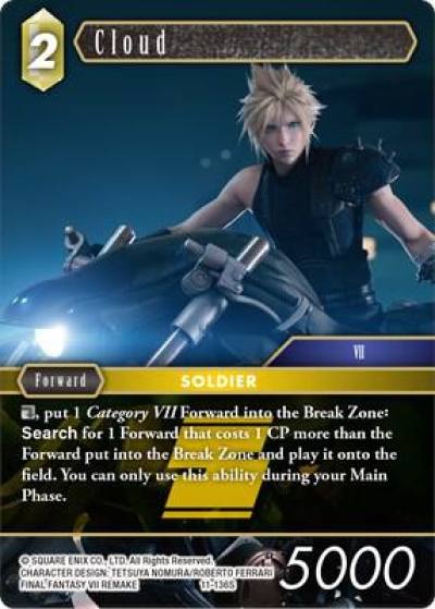 Cloud 11-136S Opus XI Final Fantasy card