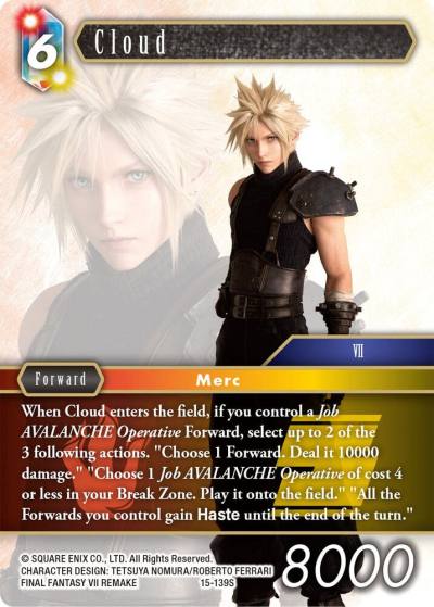 Cloud 15-139S Crystal Dominion Final Fantasy card