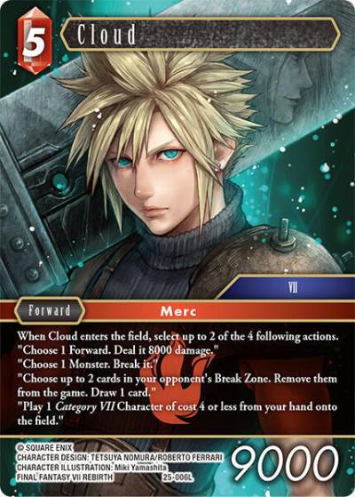 Cloud 25-006L Tears of the Planet Final Fantasy card