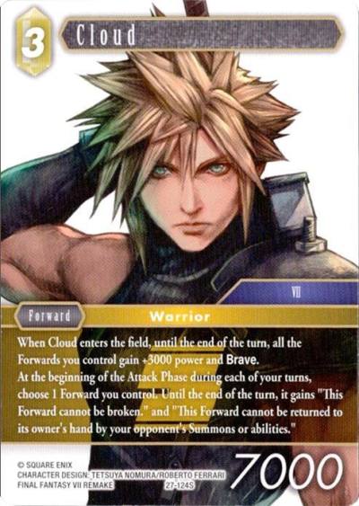 Cloud 27-124S Journey of discovery Final Fantasy card