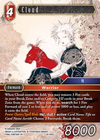 Cloud 29-005L Blissful Eternity Final Fantasy card
