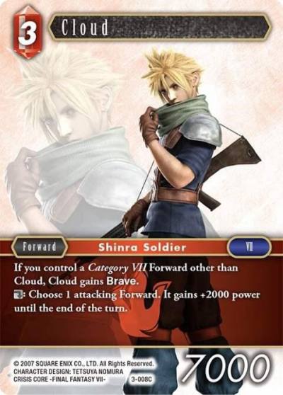 Cloud 3-008C Opus III Final Fantasy card