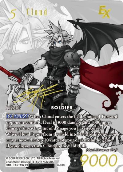 Cloud 8 006L Noir Promo 8-143S FF: Promo Cards Final Fantasy card