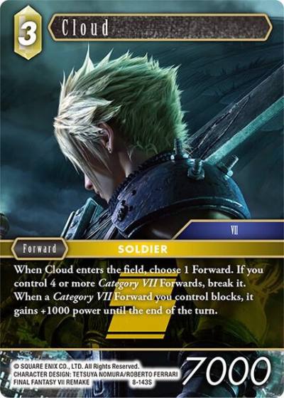 Cloud 8-143S Opus VIII Final Fantasy card