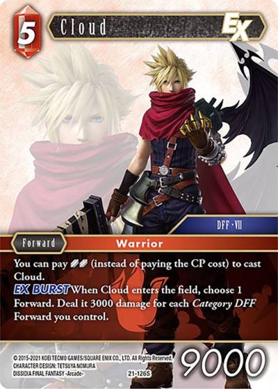 Cloud EX 21-126S Beyond Destiny Final Fantasy card