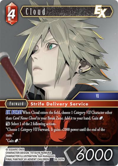 Cloud EX 28-007H Dreamlike Oceans Final Fantasy card