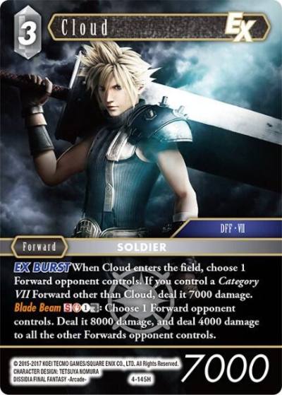 Cloud EX 4-145H Opus IV Final Fantasy card