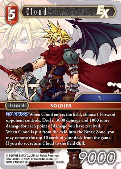 Cloud EX 8-006L Opus VIII Final Fantasy card
