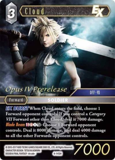 Cloud EX Prerelease Promo PR-019/4-145H FF: Promo Cards Final Fantasy card