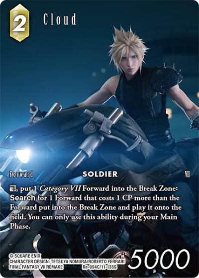 Cloud Full Art Re-094C/11-136S Legacy Collection Final Fantasy card
