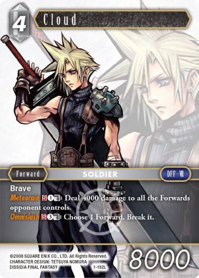 Cloud Legend 1-182L Opus I Final Fantasy card