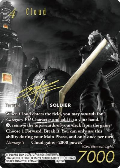 Cloud Noir Promo 11-127L FF: Promo Cards Final Fantasy card