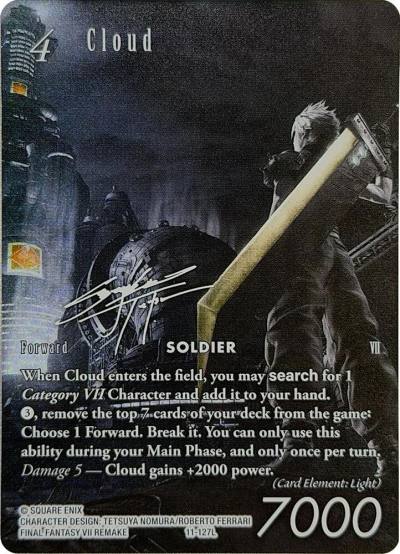 Cloud (Noir Silver Signature) 11-127L Blissful Eternity Final Fantasy card