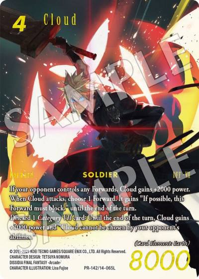 Cloud PR-142 FF: Promo Cards Final Fantasy card
